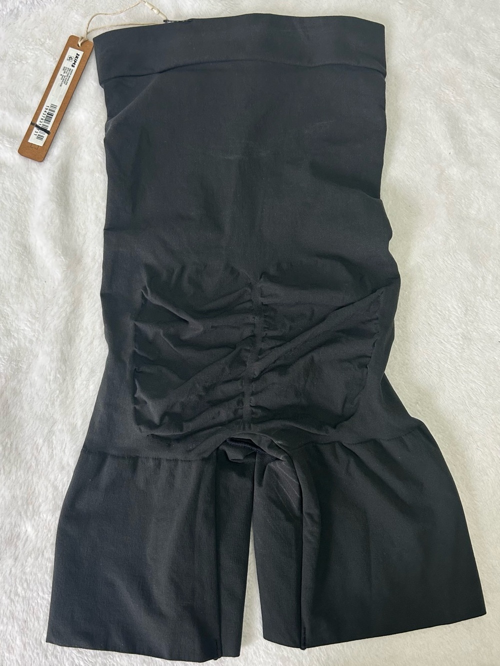 SKIMS High-Waist Mid-Thigh Onyx Black Sheer Shapewear Shorts Sz medium - Picture 2 of 4